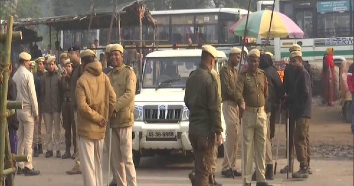 Assam police deploy heavy security in Khanapara, the entry point to Guwahati for Rahul Gandhi's Bharat Jodo Nyay Yatra